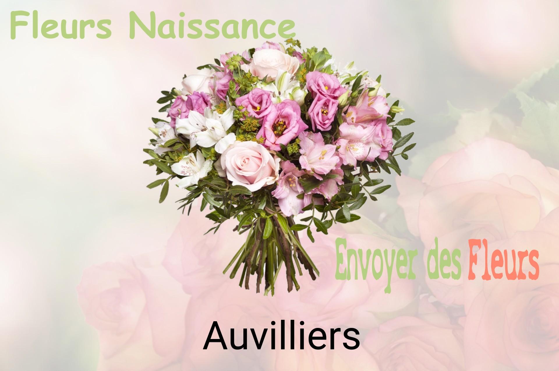 Bouquet de fleurs de naissance livré à Auvilliers